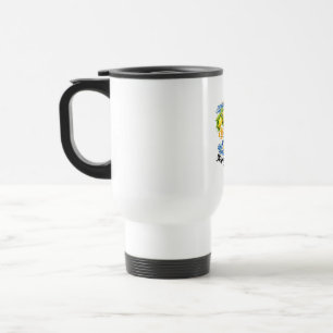 Sapore di Sole Mediterranean Lemon Watercolor Art Travel Mug