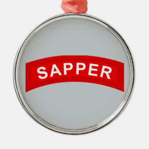 SAPPER Tab Metal Tree Decoration