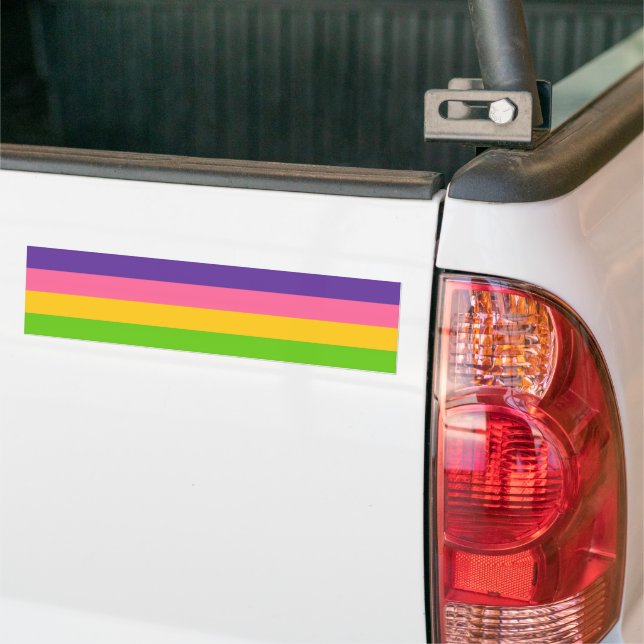 Sapphic Pride Flag Bumper Sticker (On Truck)