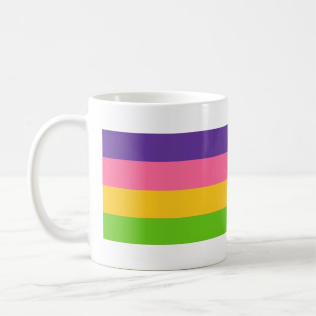 Sapphic Pride Flag Coffee Mug (Left)