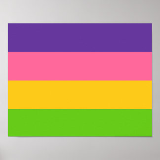 Sapphic Pride Flag Poster