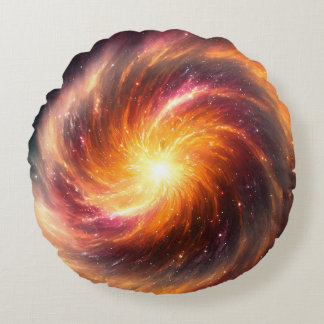 Sapphic Supernova - Round Cushion