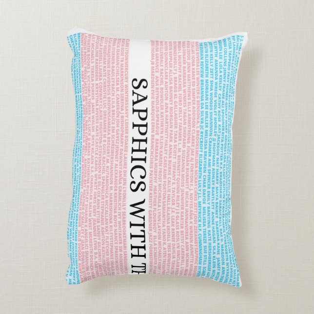 Sapphics with the T 3.0 Pillow (Back(Vertical))