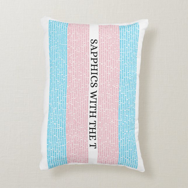 Sapphics with the T 3.0 Pillow (Back(Vertical))