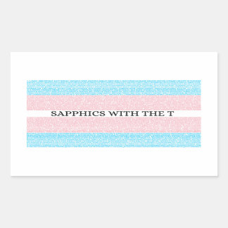 Sapphics with the T 3.0 Sticker - 4 pack