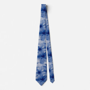 Sapphire and Azure Flowers Tie