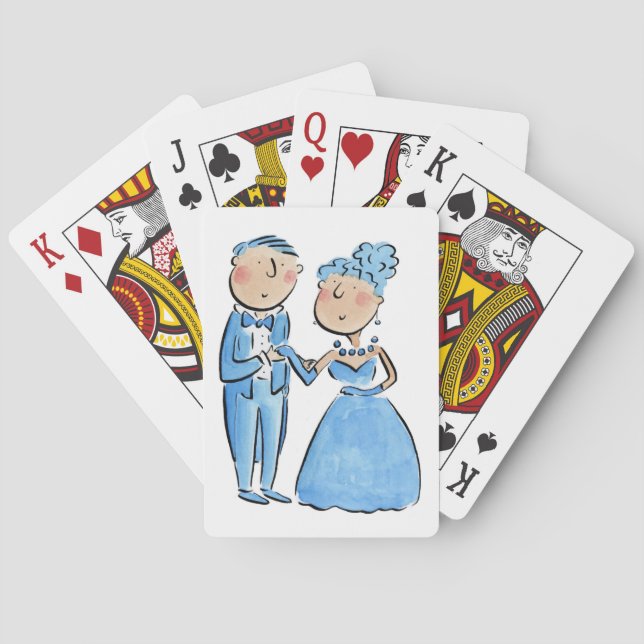 Sapphire Anniversary Playing Cards (Back)