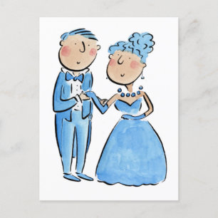 Sapphire Anniversary Postcard