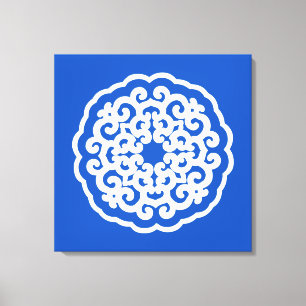 Sapphire Asian Moods Mandalla Canvas Print