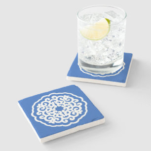Sapphire Asian Moods Mandalla Stone Coaster