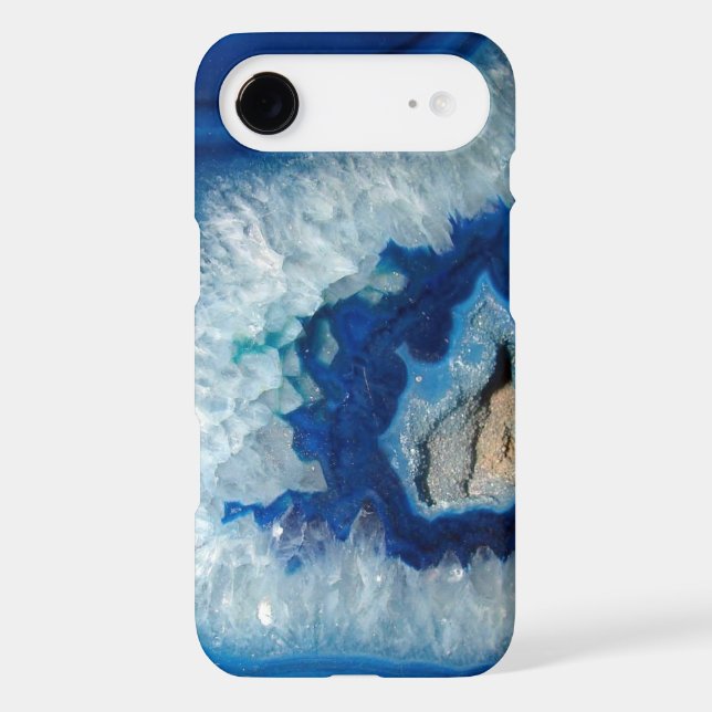 Sapphire Blue Agate Geode iPhone 4 case (Back)
