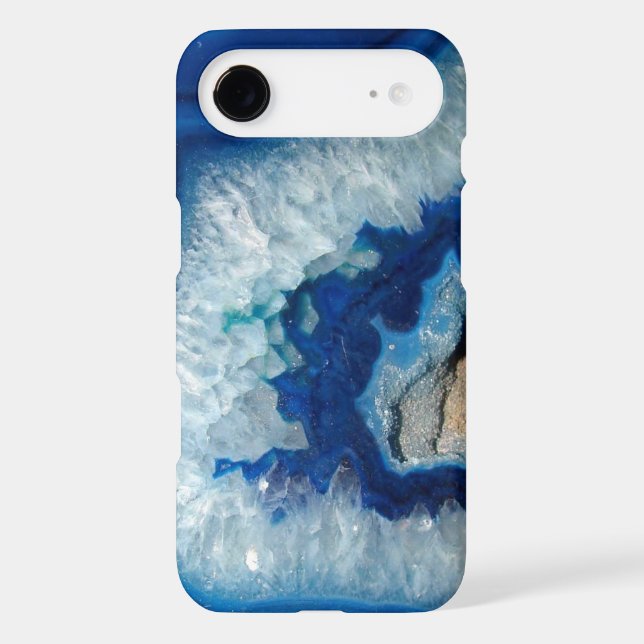 Sapphire Blue Agate Geode iPhone 6 case (Back)
