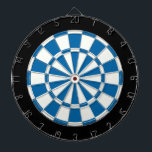 Sapphire Blue Black And White Dartboard<br><div class="desc">Sapphire Blue Black And White Dart Board</div>