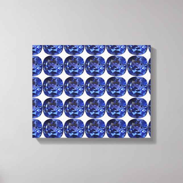 Sapphire Blue Canvas Print (Front)
