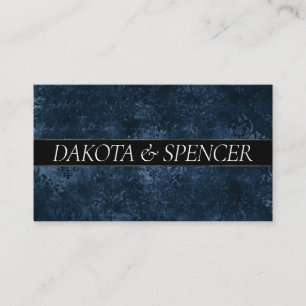 Sapphire Blue Cobalt Grunge Guest Information Enclosure Card