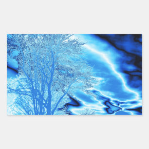 Sapphire Blue Iced Tree stickers
