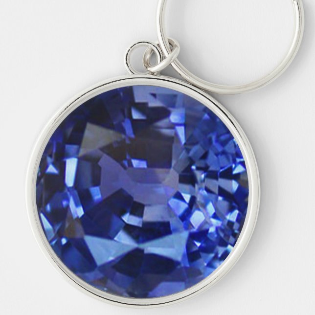 Sapphire Blue Key Ring (Front)