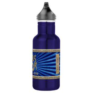 Sapphire Blue "La Souris d'Or" Stainless Steel 532 Ml Water Bottle