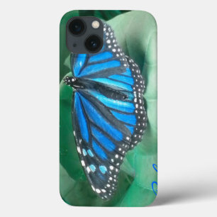 Sapphire Blue Monarch Butterfly iPad  Case