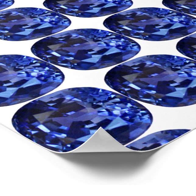 Sapphire Blue Poster (Corner)