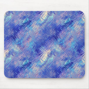 Sapphire Blue Scribbled Texture Mouse Mat