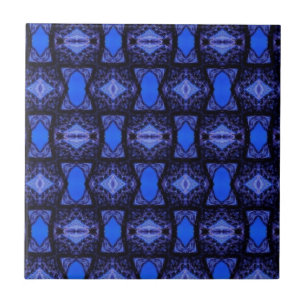 Sapphire blue sky geometric kitchen bathroom table tile
