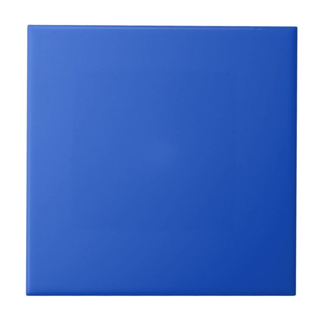 Sapphire Blue Solid Colour Tile (Front)