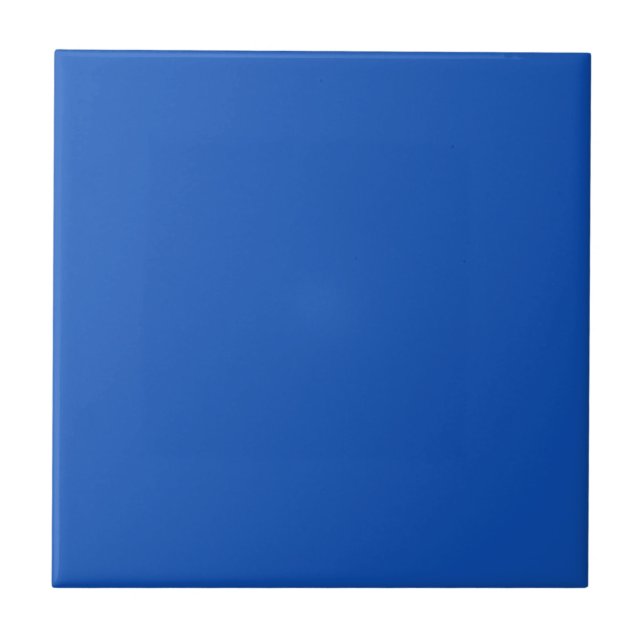 Sapphire Blue Solid Colour Tile (Front)