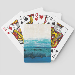 Sapphire Blue Watercolor Playing Cards