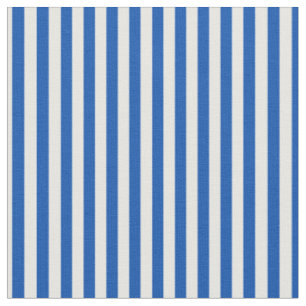 Sapphire Blue & White Stripes Fabric