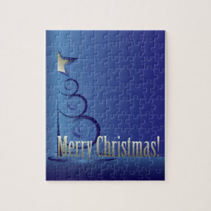 Sapphire Christmas tree Jigsaw Puzzle