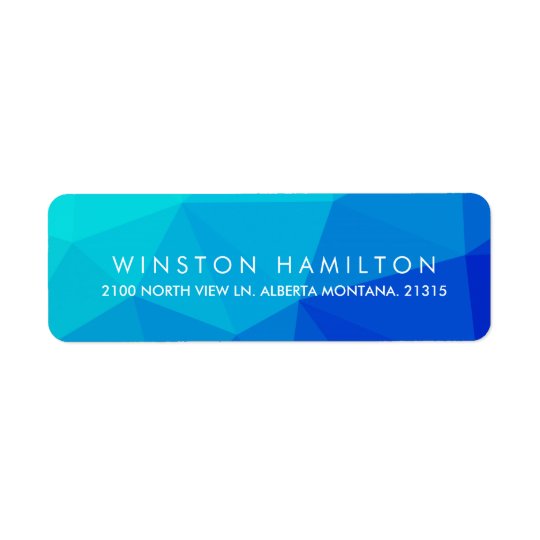 Sapphire Crystal | Personalised Return Address Return Address Label