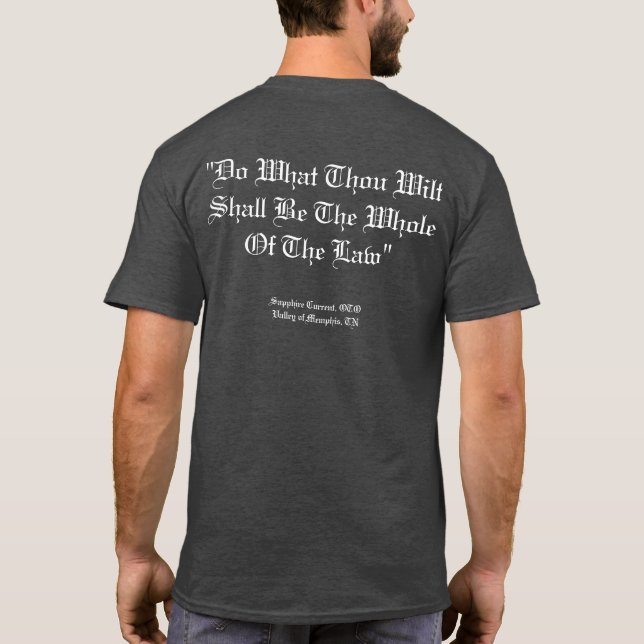 Sapphire Current Lamen and Law Shirt (Back)