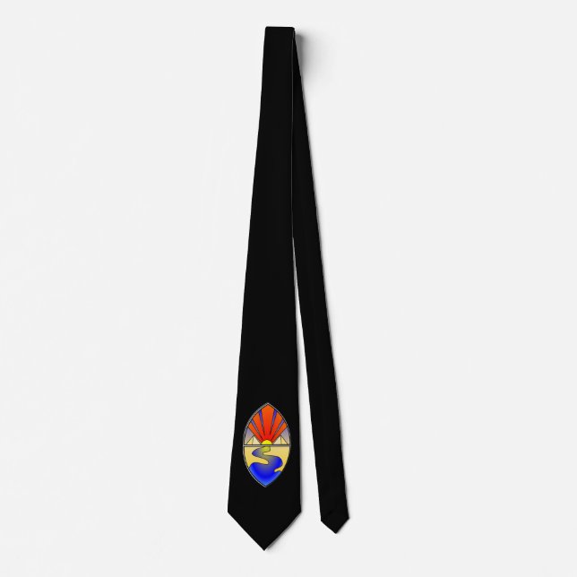 Sapphire Current Lamen Tie (Front)