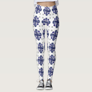Sapphire Diamond Art, Blue Leggings