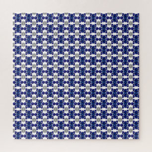 Sapphire Diamond Gemstone Art Blue Jigsaw Puzzle