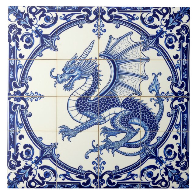 sapphire dragon tile (Front)