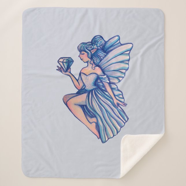 Sapphire Fairy                                     Sherpa Blanket (Front)