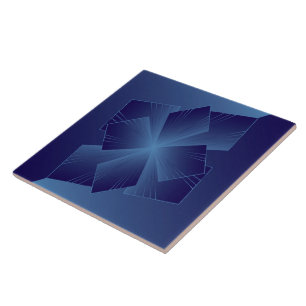 Sapphire Flower Tile