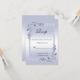 Sapphire Gem & Glitter 45th Wedding RSVP
