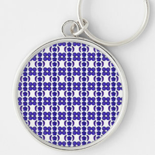 Sapphire Gemstone Blue Key Ring