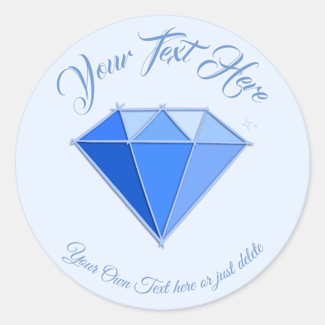 Sapphire Gemstone. Jewellery. 45 Wedding Anniversa Classic Round Sticker (Front)