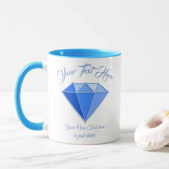 Sapphire Gemstone. Jewellery. 45 Wedding Anniversa Mug (With Donut)
