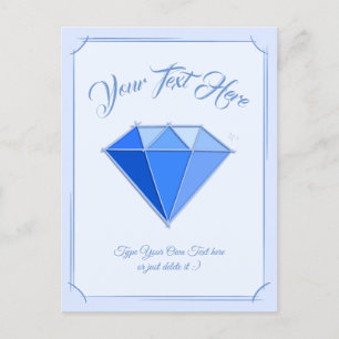 Sapphire Gemstone. Jewellery. 45 Wedding Anniversa Postcard
