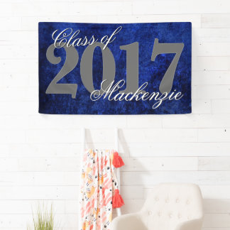 Sapphire Grad | Blue Royal Cobalt Azure Year Banner