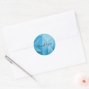 Sapphire Jewel Tones Thank You Stickers