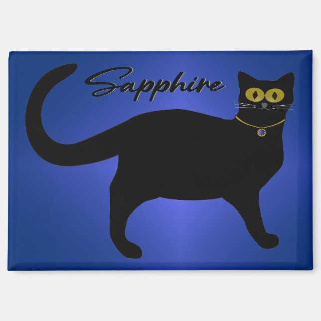 Sapphire Kitty  Magnet (Front)