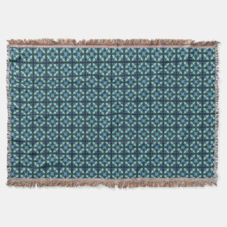 Sapphire Lantern Mosaic Throw Blanket