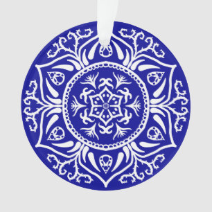 Sapphire Mandala Ornament