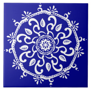 Sapphire Mandala Tile